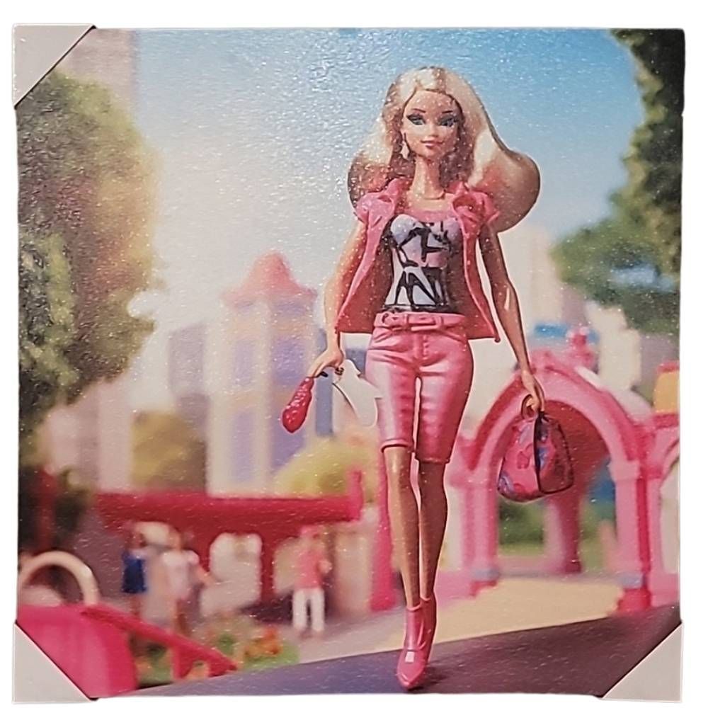 Edge Home, Barbie Movie Poster Canvas Wall Art